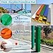 Crysthyuan Basketball Pole Pad Hoop Pole Padding 8” 9” 10”, Thick Foam Goal Post Protector Cushion Safety Wrap for Square Pole Indoor Outdoor Garage(Yellow,8x8in/20.3x20.3cm)