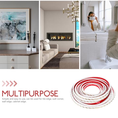 Moldura autoadhesiva flexible que elimina grietas de pared decorando salas y zonas de TV 4