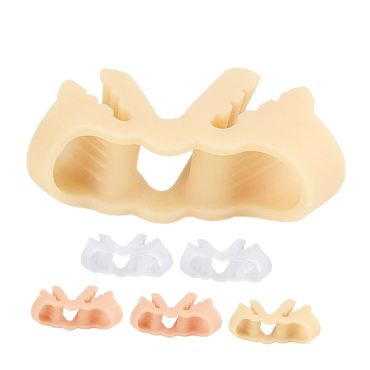 NOLITOY 3 Pairs Of Toe Spacers For Bunions Silicone Toe Separator Toe Corrector For Overlapping Toes Soft Toe Cushions Slipper Toe Separators