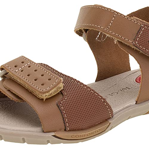 SANDÁLIA INFANTIL MASCULINA CONFORTO KIDY - 1590204 - CARAMELO - 33