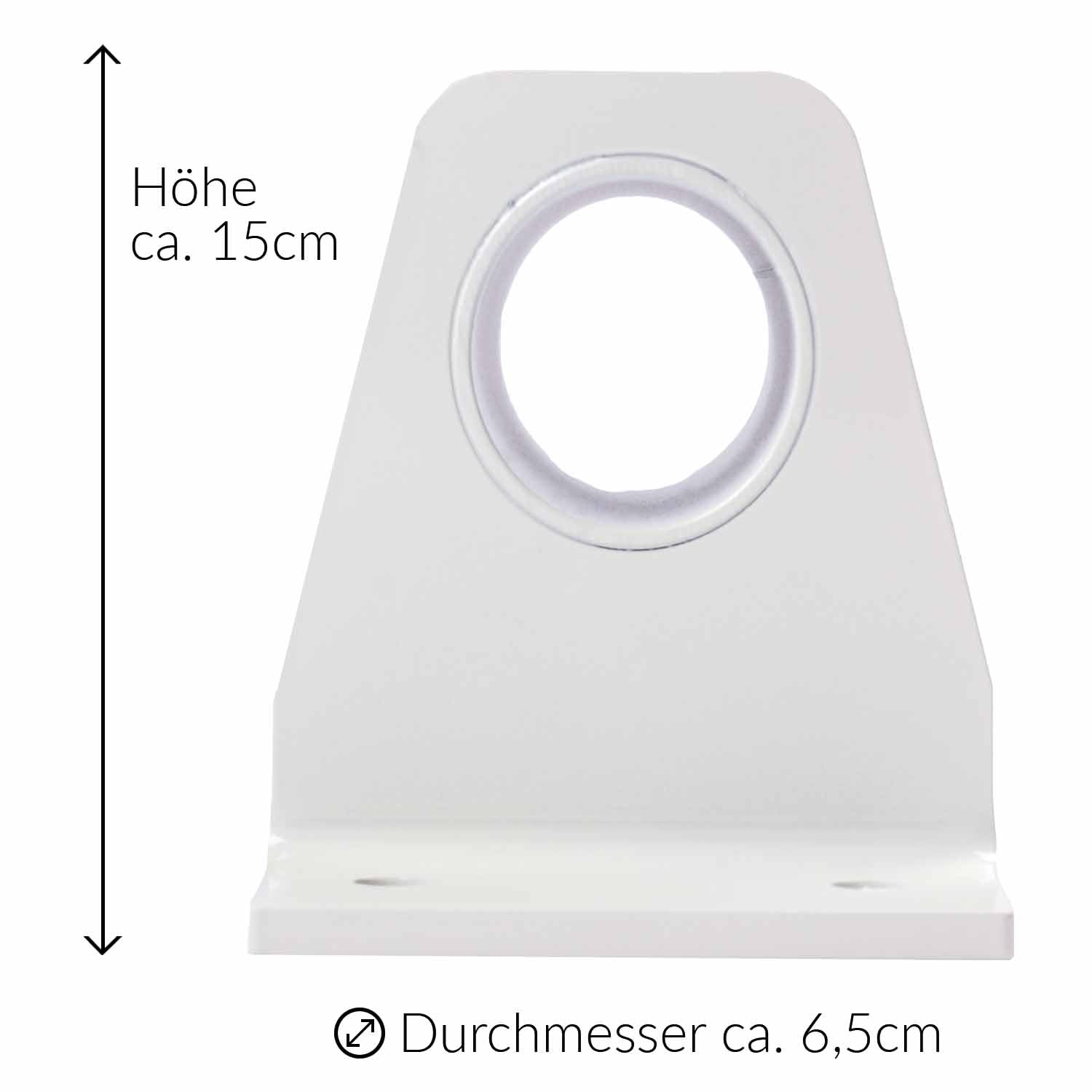 Diabolo Freizeitsport Vertikaltuchdeckenhalterung zur Befestigung von Vertikaltuch oder Yogatuch direkt an der Decke weiße Vertikaltuch-Aufhängung mit Halterung für Decken