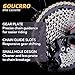 goucrro Bike Cassette 9-Speed Cassette 11-32T, 11-36T, 11-40T, 11-42T, 11-46T, 11-50T Bicycle Cassettes & Freewheels Fit Mountain Bike, Road Bicycle