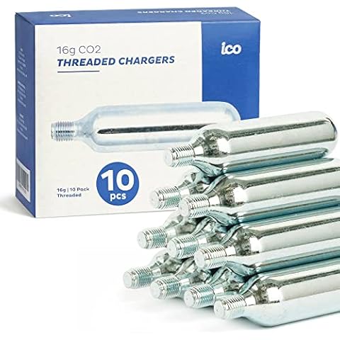 Bombona CO2 Roscada ICO 10uds de 16g Cover