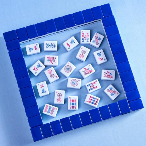 Juego de Mahjong Americano con 166 fichas y accesorios miniatura 7