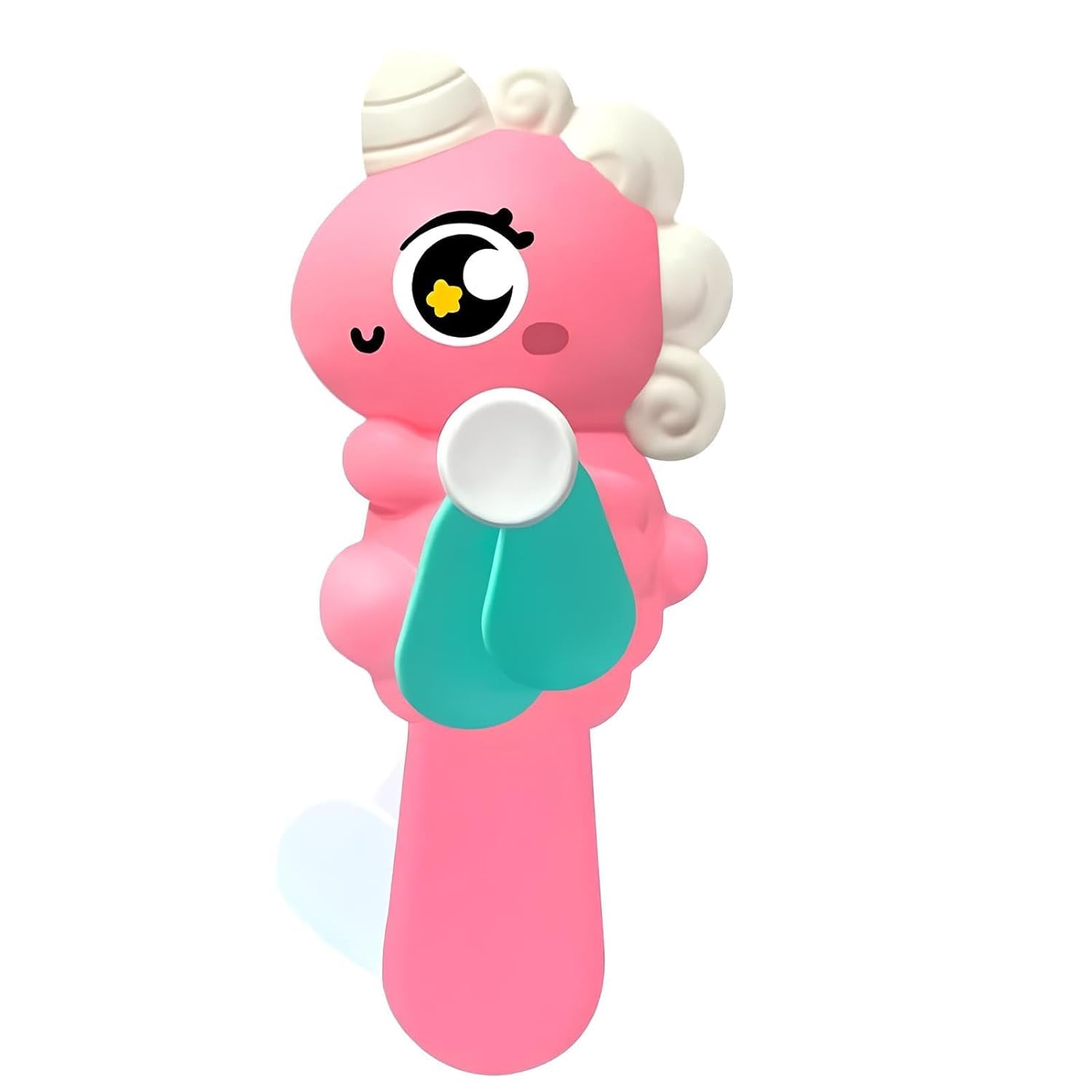 PARTEET Manual Hand Press Unicorn Fan for Kids, Small Pocket Fan for Outdoor,Safe Mini Manual Fan, Portable Summer Fan, Fan Toy For Kids(Assorted color)