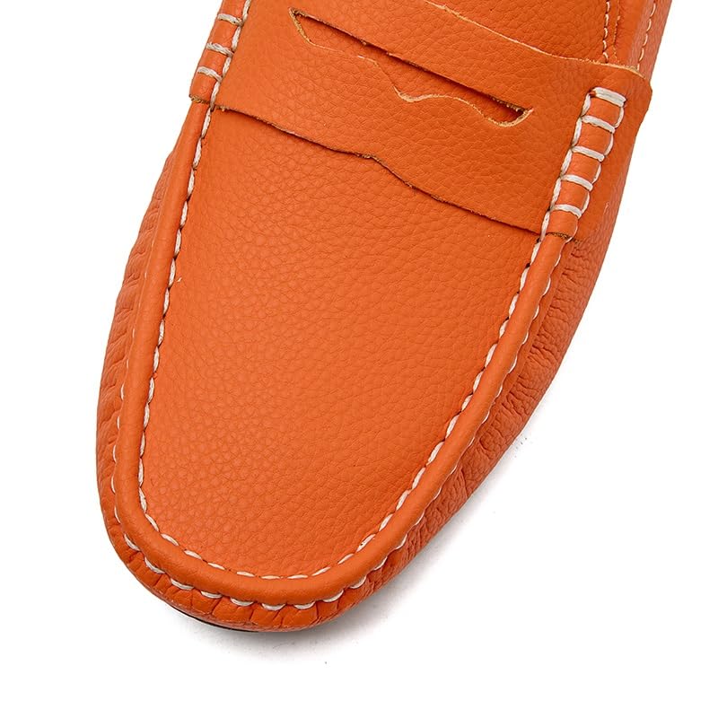 Men's Loafers Simple Round Toe Solid Color Faux Leather Penny Driving Loafers Anti-Slip Lightweight Comfortable Fashion Slip-on2