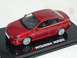 lancer cyo tieferlegung Größe ca 11 cm Vitesse Mitsubishi Lancer Limousine Rot Mit Frontlippe Ab 2007 8. Generation Cyo 1/43 Modell Auto Modellauto