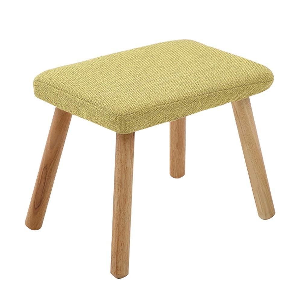 Pouf extérieur en bois massif de haute qualité jaune 34x24x28