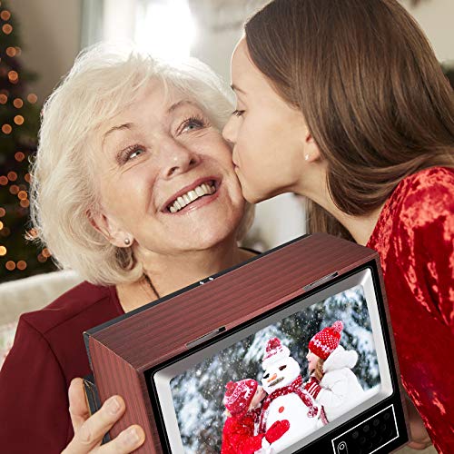 Amplifier 3D Mobile Phone Screen Magnifier Portable Retro Tv Phone, Mini Tv Cell Phone Holder Foldable Holder Stand For Most Smartphone Movie Video #TOP5