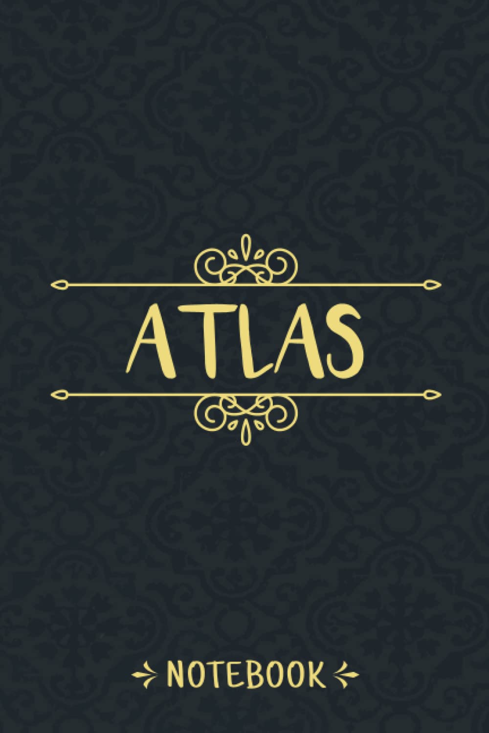 Atlas Notebook: Personalized Name Vintage Journal For Atlas, Birthday Gift For Men, Boys, Friends And Boyfriend, 6x9, 120 Ruled Pages, Matte Finish Cover