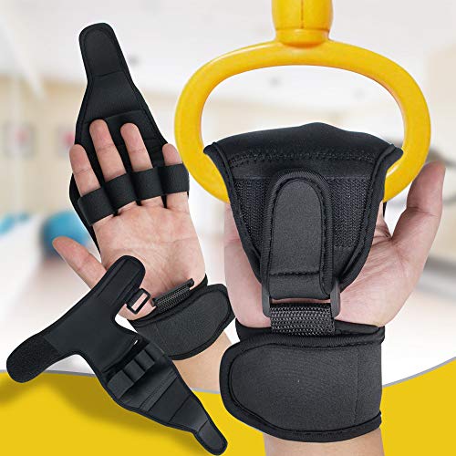 Lolicute Finger Splint Brace Ability,Finger Anti-Spasticity Rehabilitation Auxiliary Training Gloves For Stroke Hemiplegia Patient And Athlete Finger Rehabilitation [Single Hand Universal] (Black) #TOP1