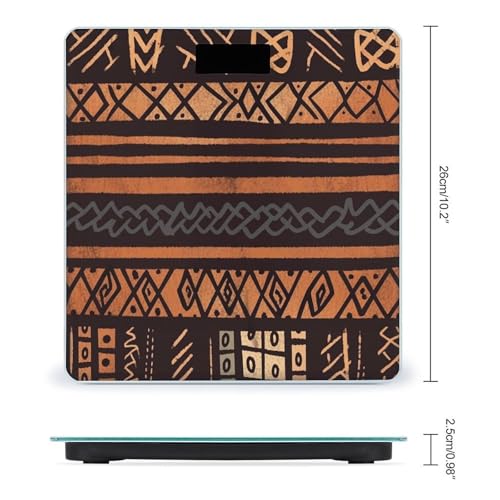 Báscula digital de vidrio templado African Mud Cloth miniatura 2