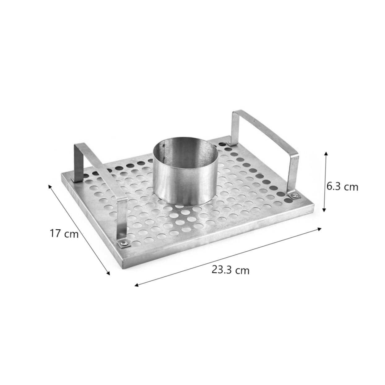 mata do grillowania, Ruszt do pieczenia Stal nierdzewna Srebrny 22,3x17,3x6,3cm