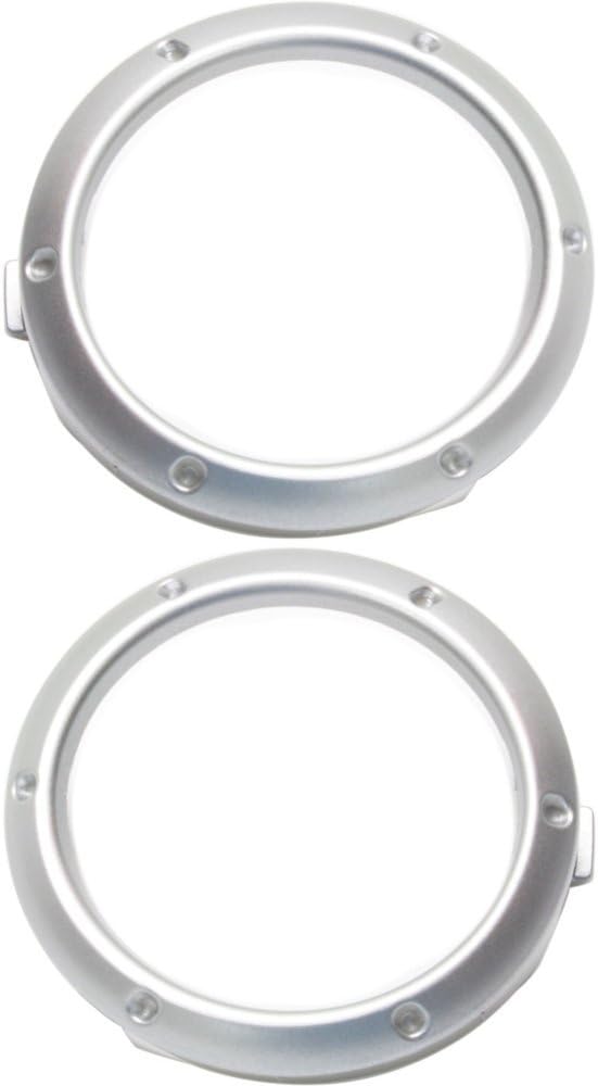 Evan Fischer Fog Light Trim Compatible with 2004-2007 Toyota Highlander Left and Right Side Set of 2 Plastic Primed