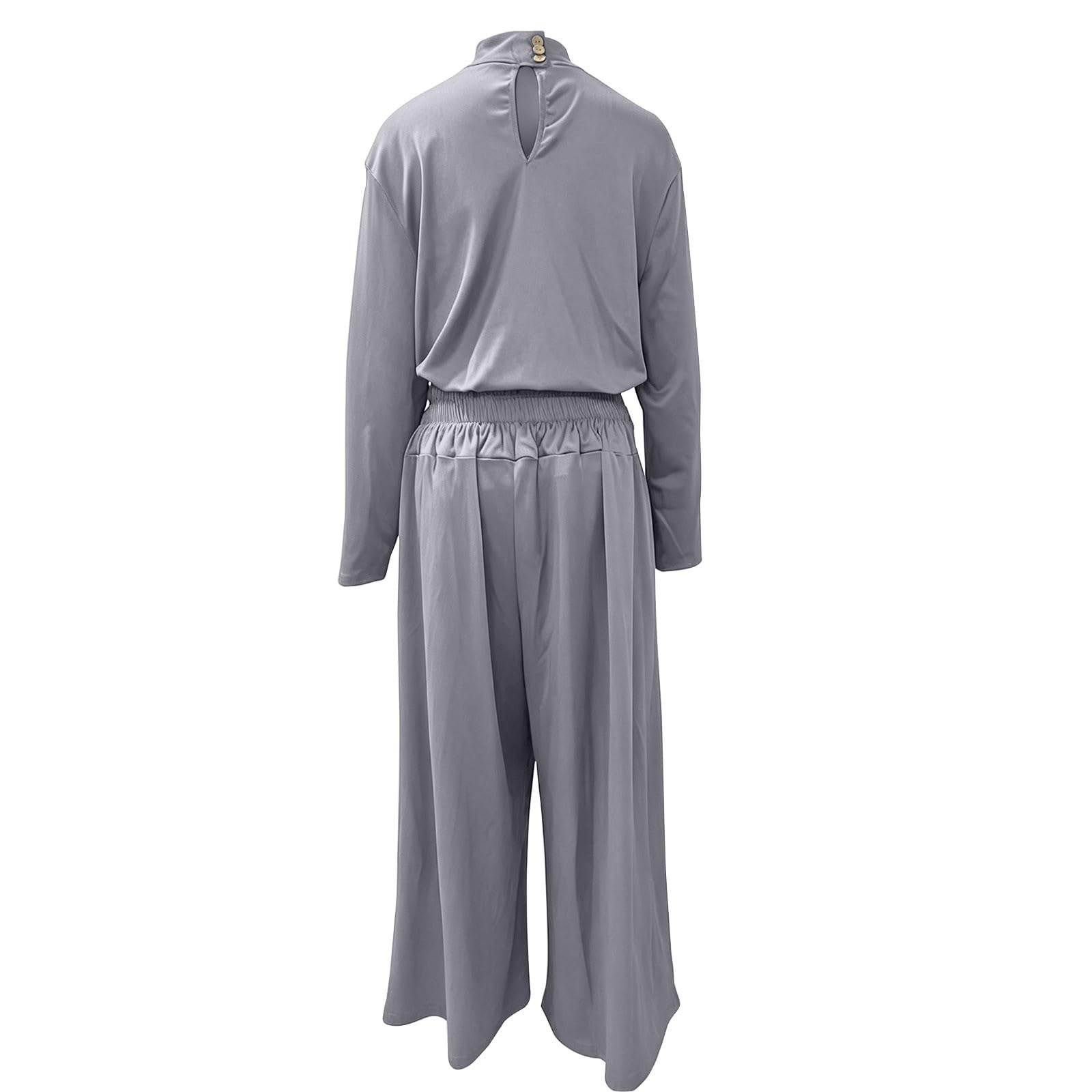 Tuta Da Lavoro Donna 2 Pezzi Completi Sportiva Manica Lunga Girocollo Tuta Da Ginnastica Completo Palestra Casual Set Top E Pantaloni a Gamba Larga Tute Per Jogging Fitness Yoga Da Casa Autunno