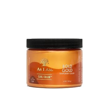 As I Am Curl Color - Bold Gold - 6 oz - Temporary Color & Curling Gel - Medium Hold - Vegan & Cruelty Free