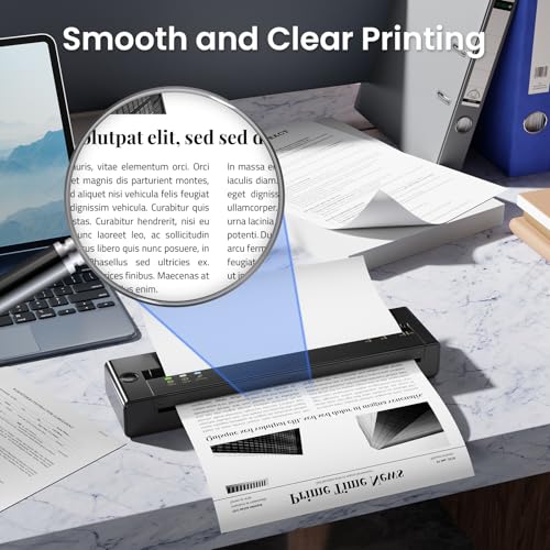 Image of Thermal Printer Paper US Letter Size, 100 Sheets 8.5 inch x 11 inch Quick-Dry Thermal Paper, Compatible with A285M A28U A282M A281M M08F M835 M834 M832 Portable Printer