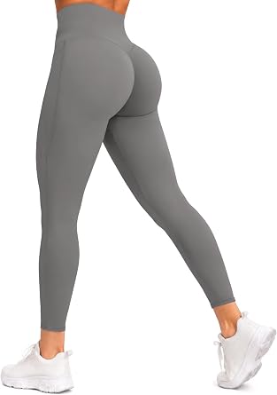 Sunzel Womens No Front Seam Butt Lifting Workout Leggings with Pockets