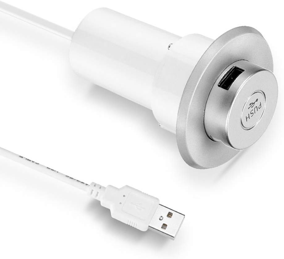 SEDNA - in Desk 45mm Grommet Hole, 3 Port USB Charger (POP UP USB Charging Ports) with AC/DC Adapter