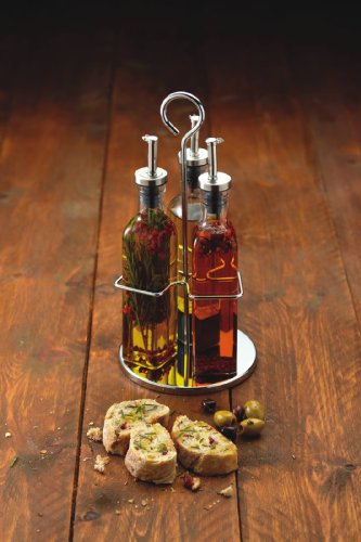 Vinagreras de cristal Kitchen Craft de alta calidad con estuche 4
