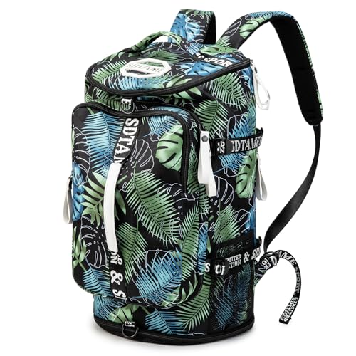 Image of Gym Duffle Bag Backpack,4‑Way Waterproof with Shoe Compartment Travel Laptop