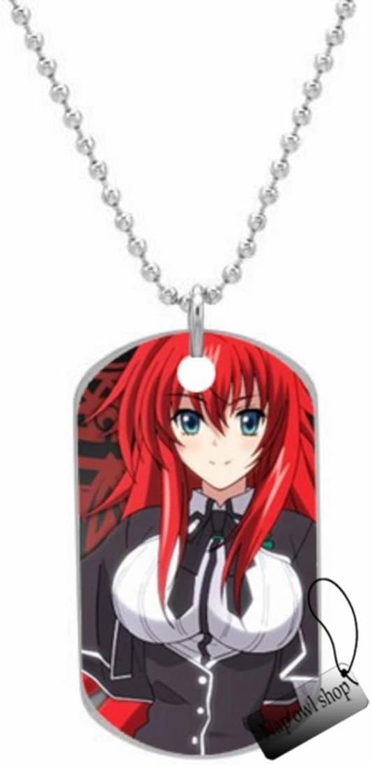 Nice Custom animefans hot anime High School DxD Rias Gremory Unique Printed Custom Images useful (one side) Aluminum Oval dog tag and many animal tags,Dog Tag measure 1.2 x 2.0 X 0.1 inches