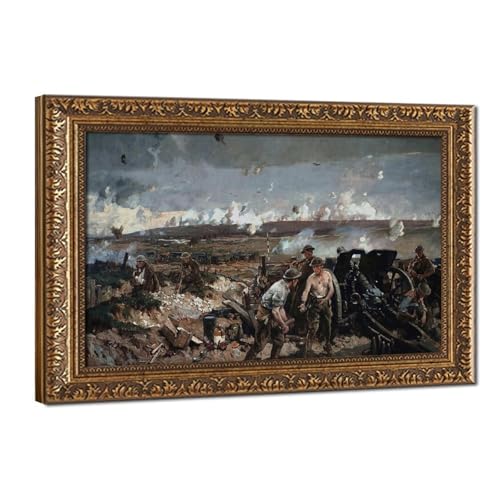 Toile tendue The Taking of Vimy Ridge par Richard Jack - Tableau de bureau 50x75 cm