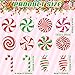 Seajan 200 Pcs Christmas Candyland Cutouts Christmas Candy Cutouts for Bulletin Board Decoration Peppermint Cutouts for Christmas Candy Themed Party Birthday Classroom Home Window Wall Supplies