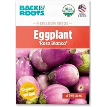 Back to The Roots 100% Organic Seed Packet - Eggplant Rosa Bianca 140mg