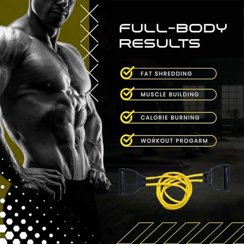 Image of LEAFED Resistance Band with Double Toning Tube with Adjustable Hand Gripper (5-60kg) for Workout Combo Set | Grip Strength Trainer for Wrist, Forearm & Hands, Muscle Toning, Home Fitness & Full Body Workouts