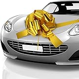 Car Bow Pull Bow Car Gift Wrapping Bow with 20 ft Car Ribbon for Car Decor Wedding New Houses Party...