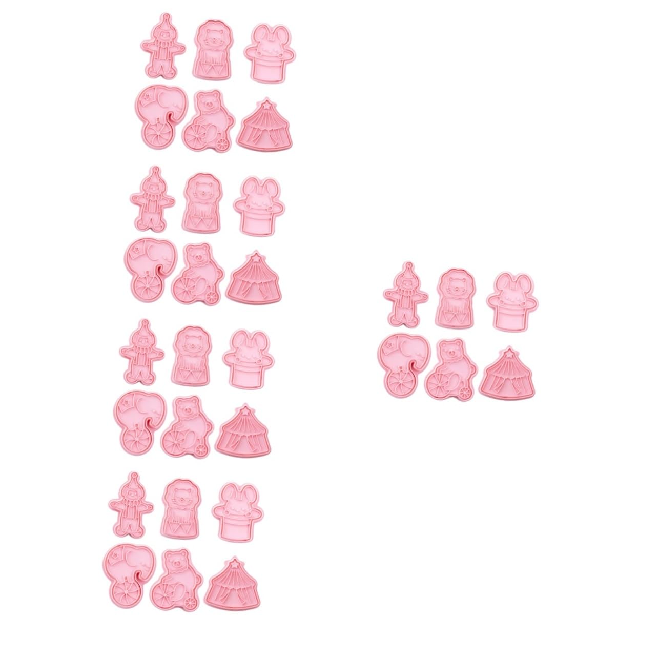 TOPBATHY 30pièces Emporte Plastique De Forme De Pour Biscuits Outils De Pâtisserie Amusants Pour Cookies Et Fondant