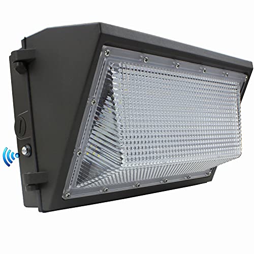 WHLED Dusk to Dawn 100W LED Wall Pack Light,12000LM 400-600W HPS/HID Equivalent,5000K Daylight Commercial Outdoor Security Lighting with Photocell Sensor,ETL for Parking Garages,Warehouse,Entrance