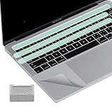 3-in-1 Palm Rest Protector Trackpad Cover Touch Bar Skin for MacBook Pro 13 Inch 2019-2016 Model...
