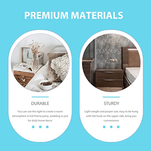 Luozzy Eid Night Light Ramadan Mubarak Desktop Light Pendant Festival Light Islamic Table Decor, Without Battery #TOP2