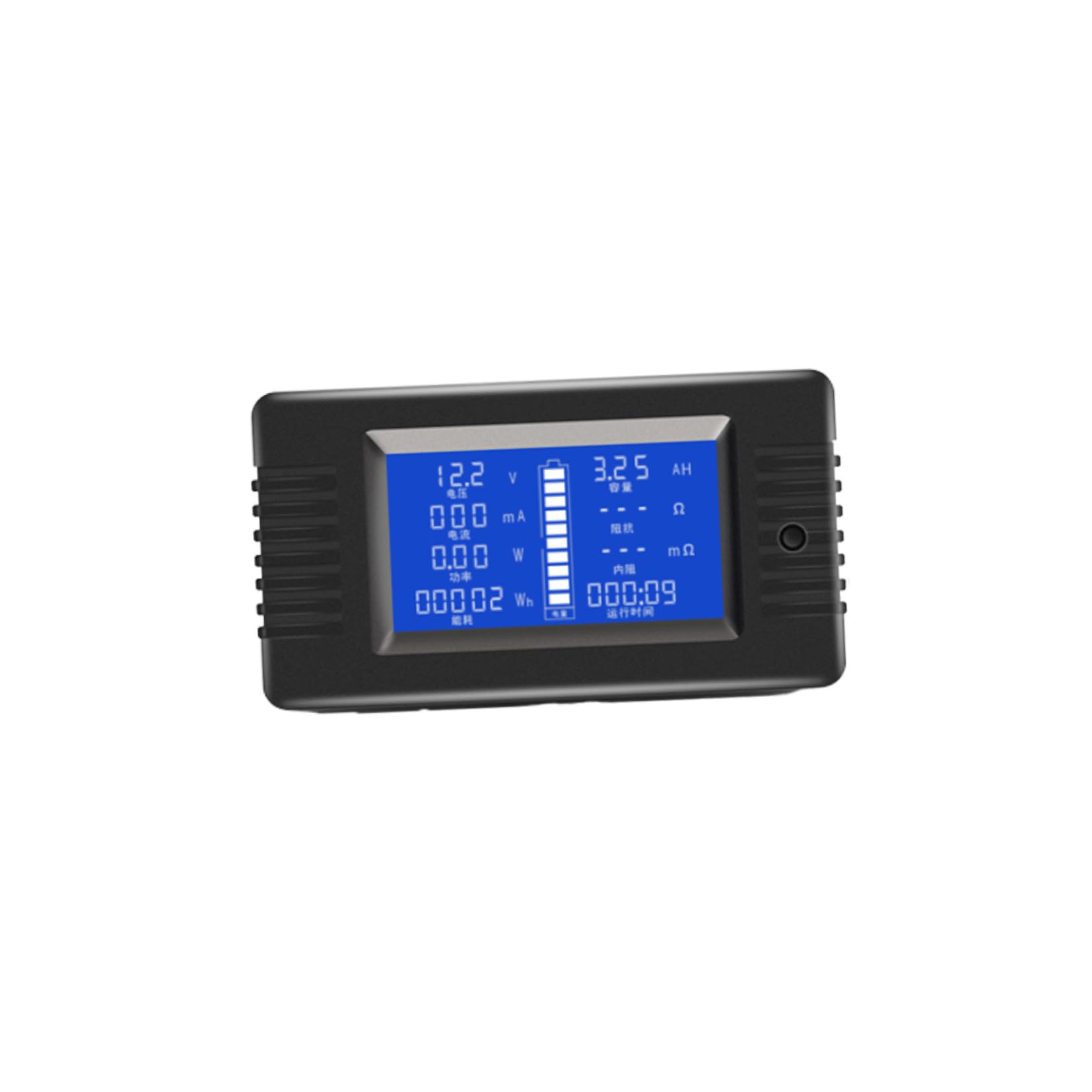 Tester per Batterie 3, 3-12v e Dc 12-60v Nero Plastico