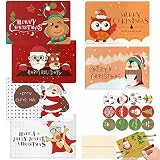 【Amplia aplicación】 Estas lindas tarjetas de Navidad son adecuadas para enviar deseos de vacaciones a familiares, amigos, compañeros de clase o cualquier persona que ames, y serán amadas por niños, niñas, adolescentes y niños. Estas tarjetas de Navidad también se pueden utilizar como tarjetas de mesa, tarjetas de invitación de Navidad y suministros para tarjetas de fiesta.