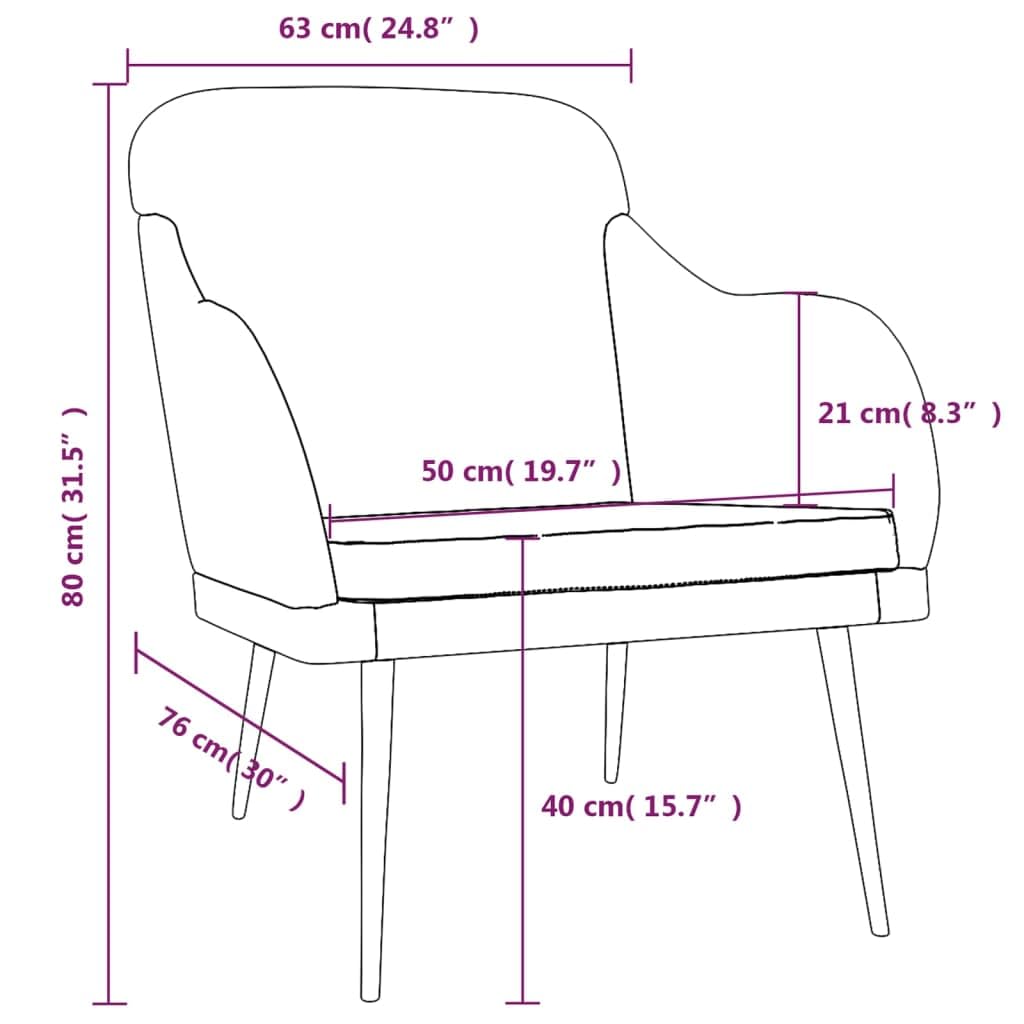 Poltrona gialla, 63 x 76 x 80 cm, in velluto con schienale e braccioli imbottiti, comoda poltrona con struttura in metallo per la stabilità, istruzioni di montaggio incluse (lingua italiana