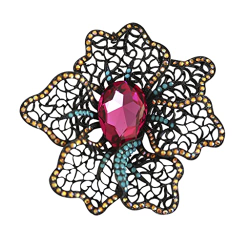 Broche pour adulte femme en diamant étouffé et chaîne poétique