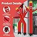 Sky Waving Inflatable Tube Man Only, 20 Feet Tall Wacky Waving Inflatable Tube Guy, Replacement Tube Man for Opening Activities, Red (No Blower)