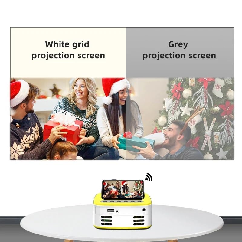 Pantalla de proyección blanca 16:9 anti-luz 120 pulgadas miniatura 5