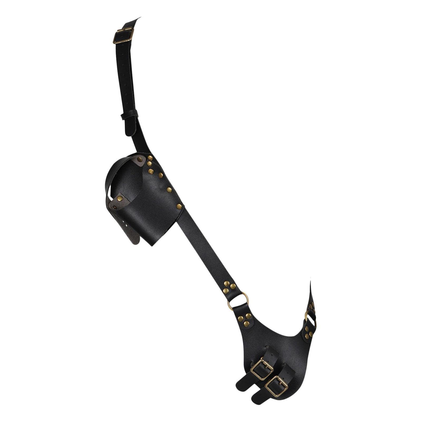 Shoulder Belt Scabbard - Medieval Retro Popular Shoulder Strap | PU Leather Shoulder Back Belt Scabbard Holder for Costume Cosplay Prop