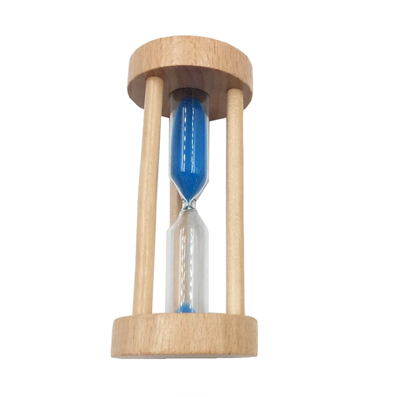 3 Min Clock For Home Office Sandglass Desk Decoration Wooden Hourglass Sand Timer Minutes(Blue)