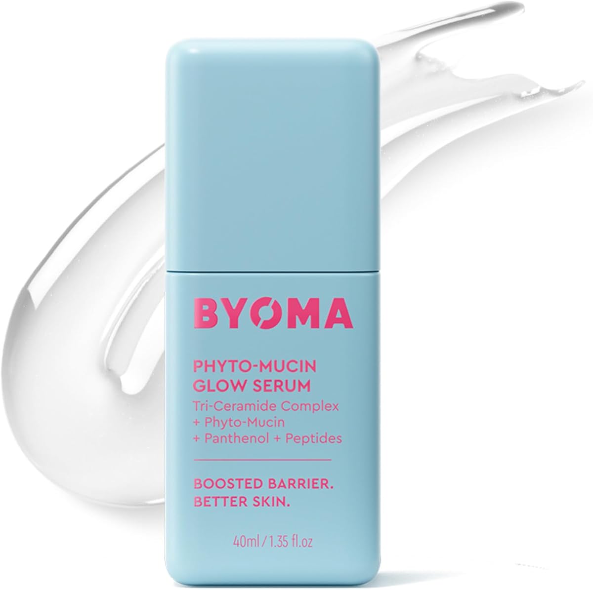 BYOMA Phyto-Mucin Glow Serum | Mucin Face Serum, Glass Skin Effect, Plumps, Primes & Hydrates, Strengthens Skin Barrier, Flawless Primer and Makeup Base
