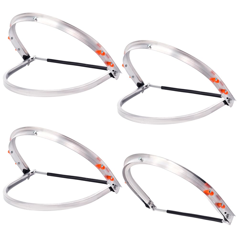 MAYJOYDIY 4 protezioni per il viso in alluminio per casco di protezione