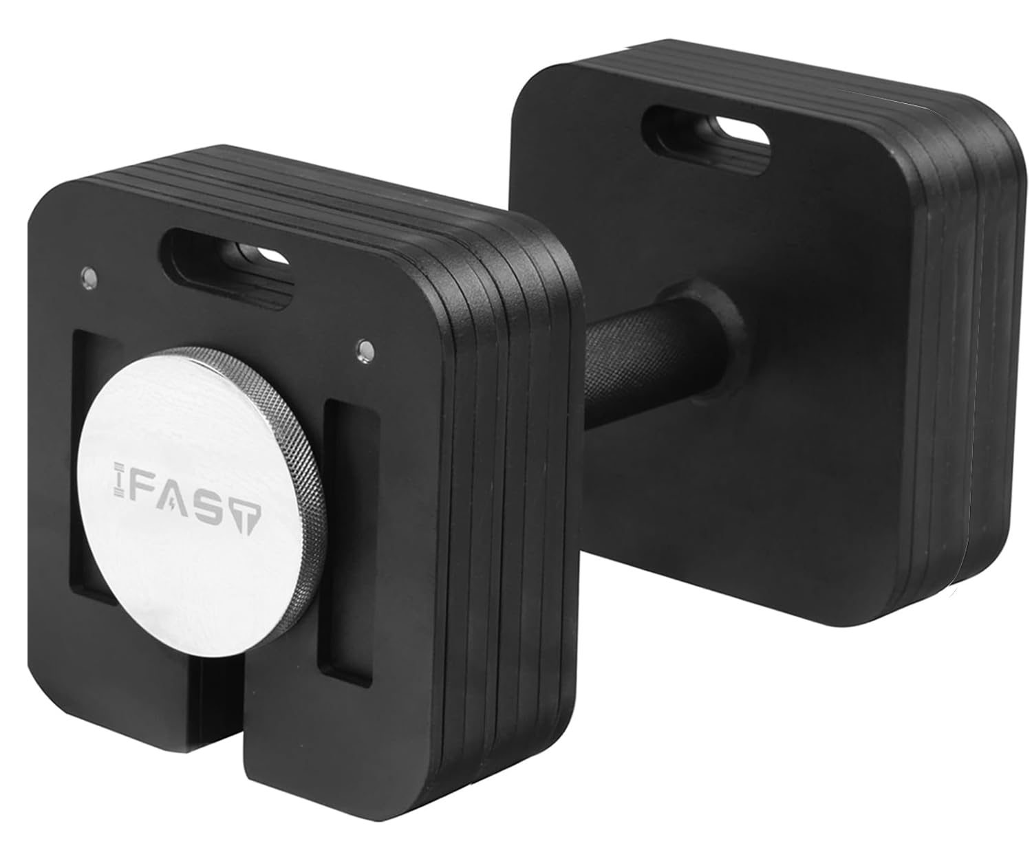80LB Adjustable Dumbbell - 9-in-1 Single Dumbbye with Quick-Lock System, Multi-Weight Free Weights for Home Gym & Strength Training