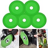 Mornajina 5 Packs 4 Inch Glass Cutting Disc for Angle Grinder, 1mm Ultra-Thin Saw Blade Wheel Glass Ceramic Cutting and Grinding for Jade, Crystal, Bottles, Ceramic, Tile