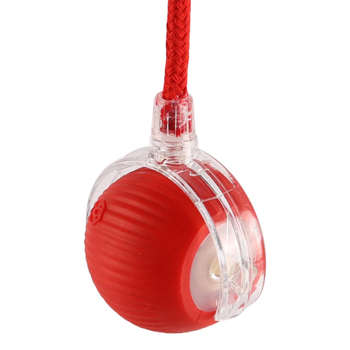Laroal Rolling Dog Ball Interactive Smart Automatic Rolling Pet Motion Activated 360° Rotating Ball USB Rechargeable Pet Ball Red - Image 3