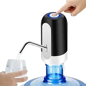 Bomba Elétrica Bebedouro Recarregável USB para Garrafão Galão D'água 5 a 20 Litros