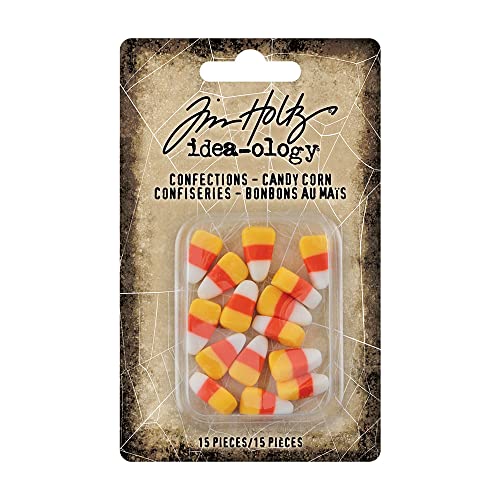 Tim Holtz - Advantus Idea-Ology Confections 15/Pkg-Candy Corn Art Craft, Multi
